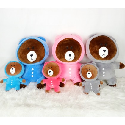 LINE BROWN BEAR（STRETCH COTTON）SOFTTOYS/PLUSHTOYS/KIDSTOYS 50CM 布朗熊（太空棉）娃娃玩具公仔50厘米